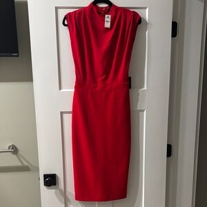 Express Vibrant Red Midi Dress